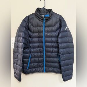 Eddie Bauer Jacket Mens L Stormdown 800 First Ascent Zip Up Puffer Down Packable
